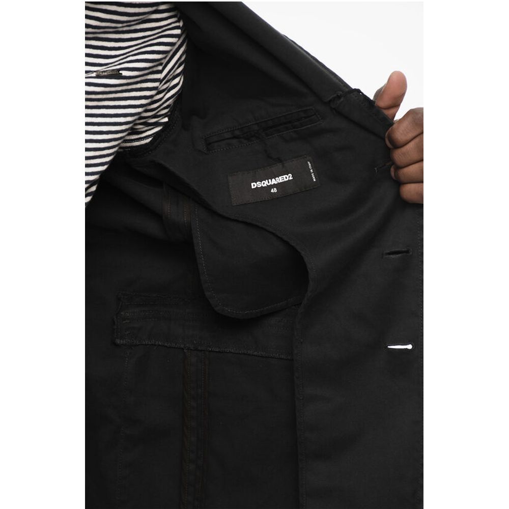 Cotton Twill Blazer with Breast Pocket