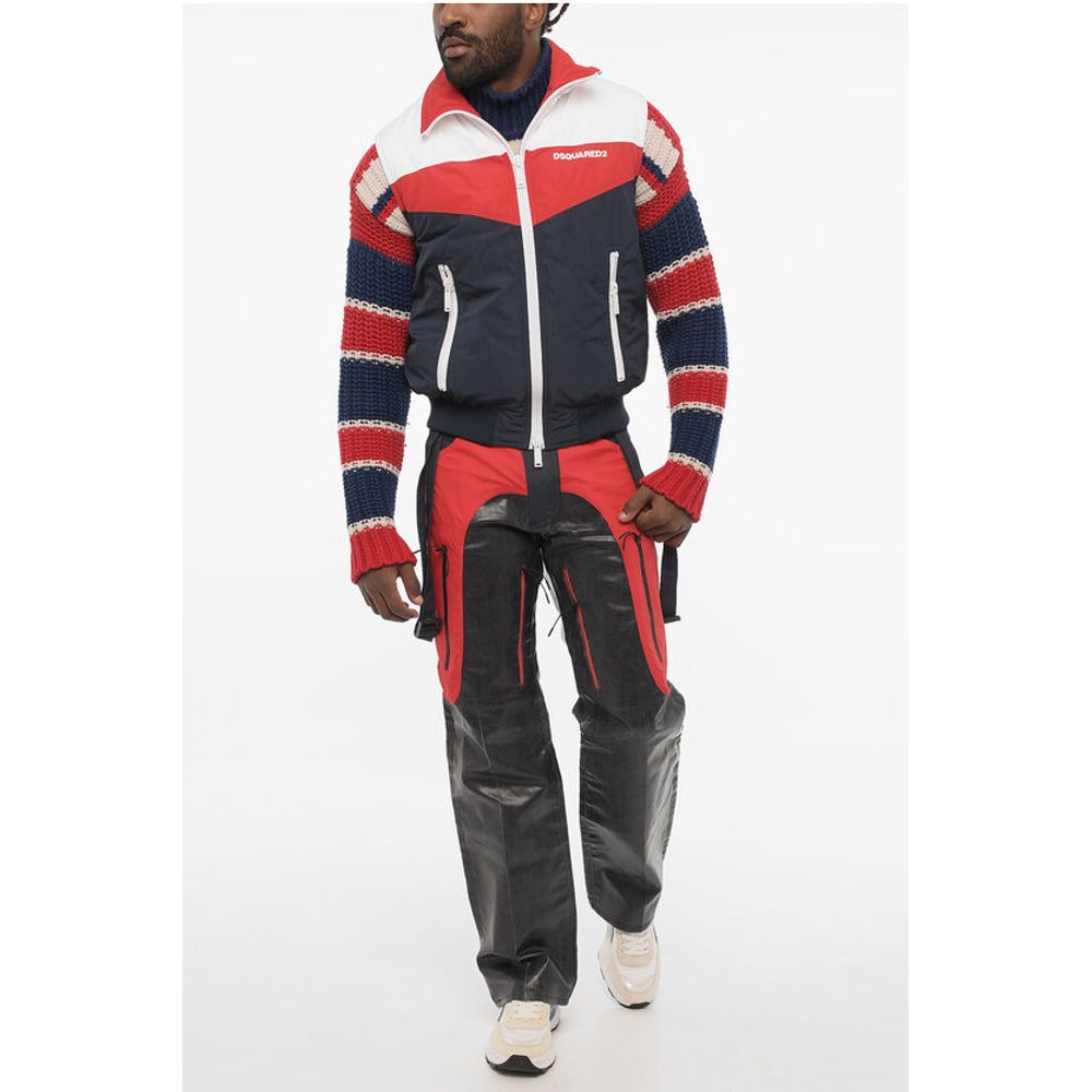 Sleeveless Color Block Padded Jacket