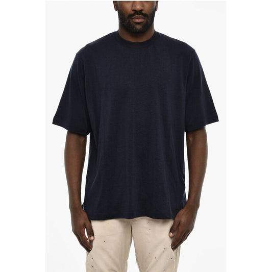 Solid Color Crew-neck T-shirt