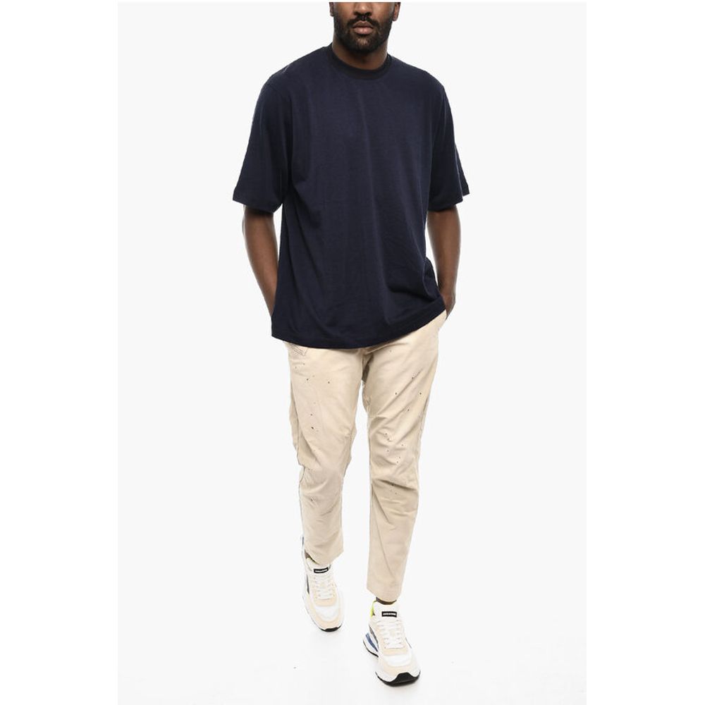 Solid Color Crew-neck T-shirt