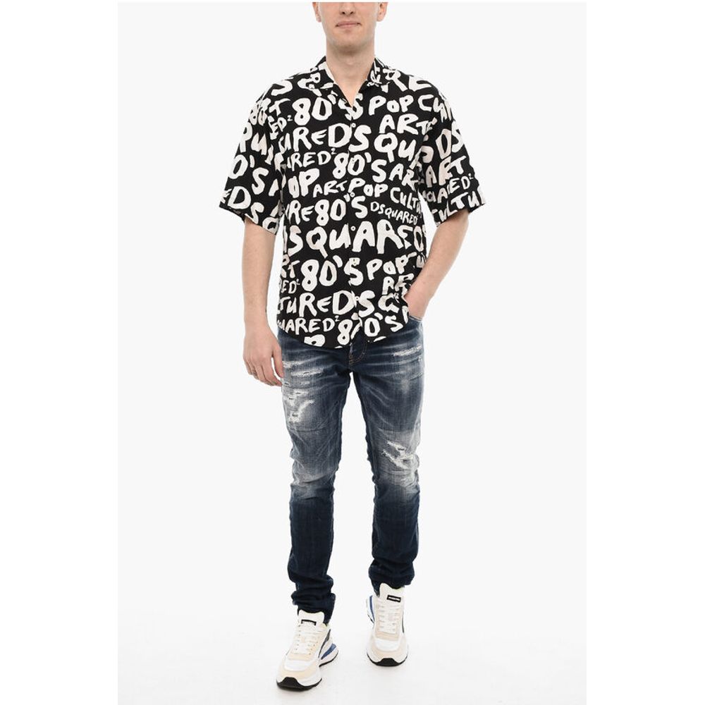 All-Over Logo Cotton Shirt