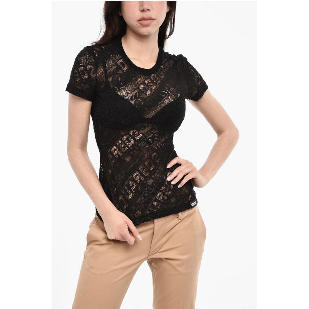 All-Over Logo Openwork Top