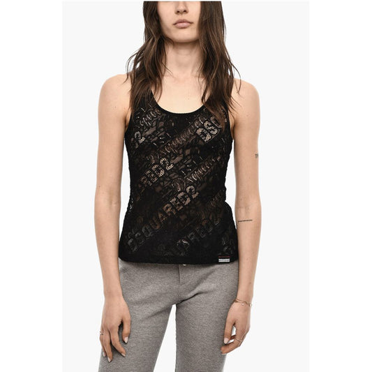 All-Over Monogram Sheer Underwear Tank Top