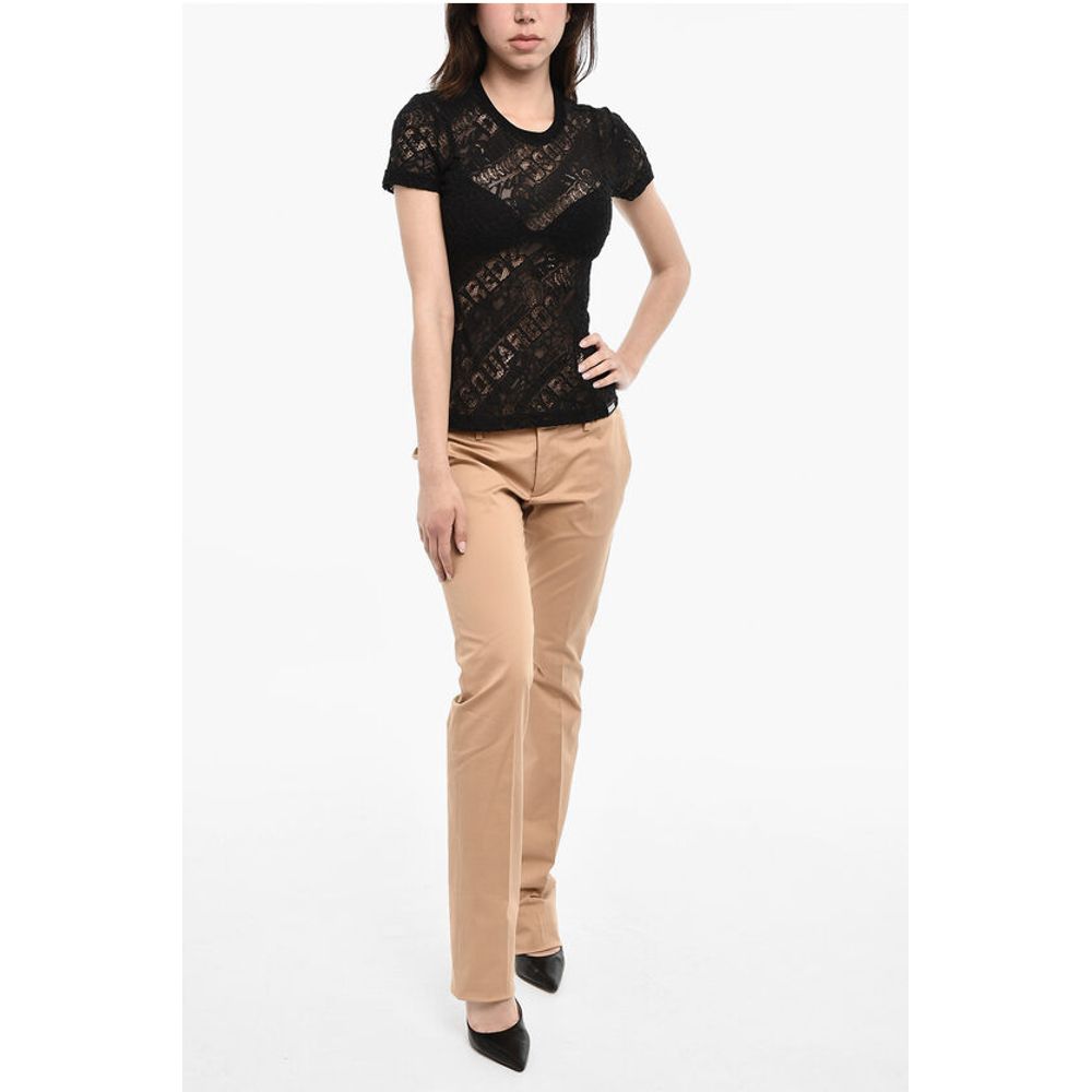 All-Over Logo Openwork Top