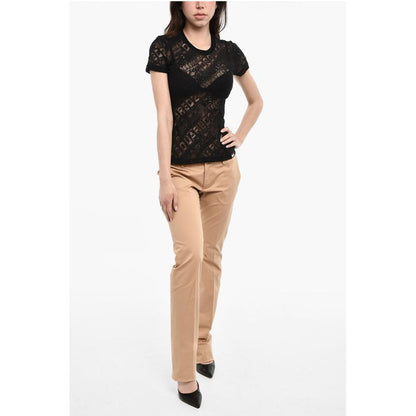 All-Over Logo Openwork Top