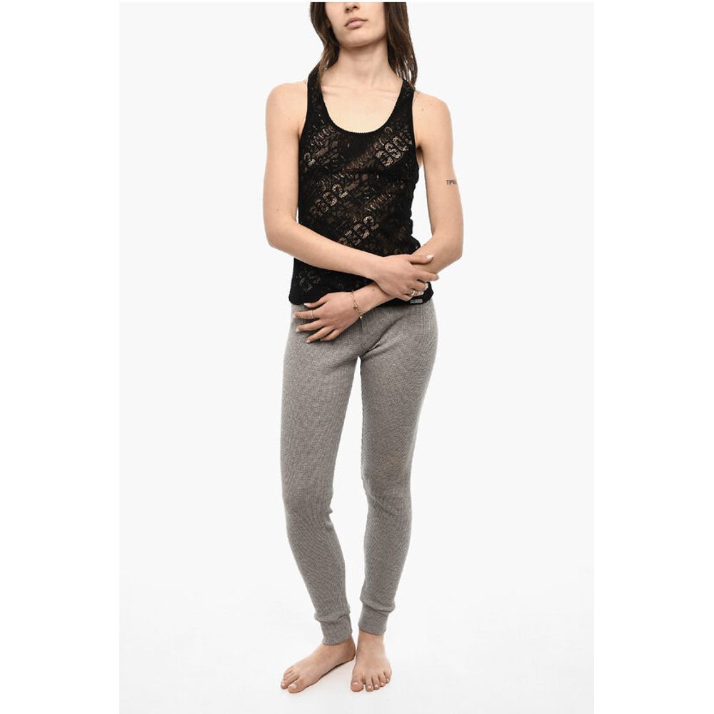 All-Over Monogram Sheer Underwear Tank Top