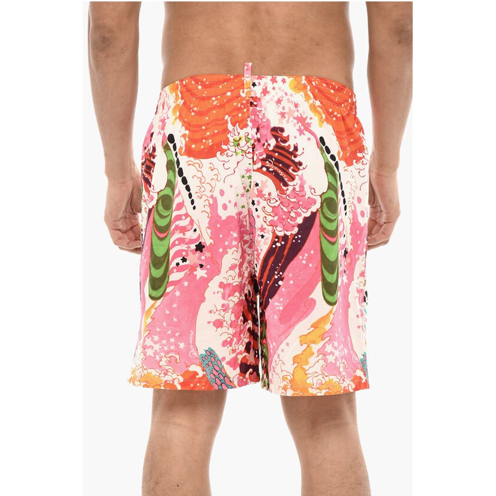 Allover Printed Swim Shorts