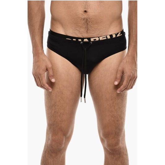 Swim Briefs with Logoed Waist Band