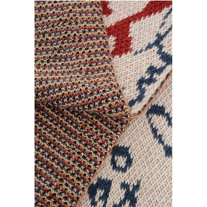 Alpaca Blend Scarf with Contrasting Details