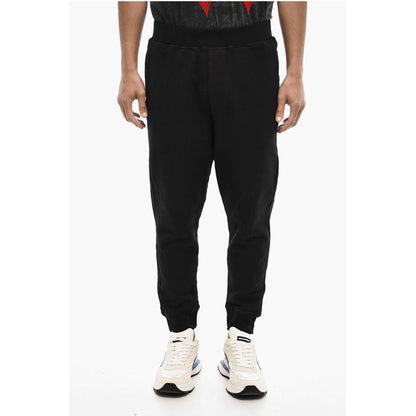 2 Pockets Fleeced Cotton Joggers