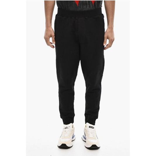 2 Pockets Fleeced Cotton Joggers