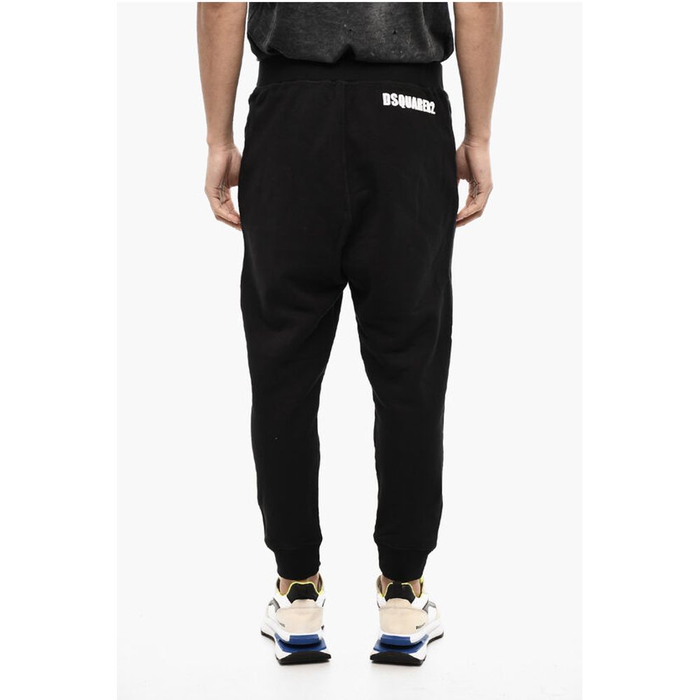 2 Pockets Fleeced Cotton Joggers