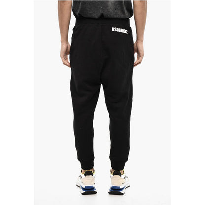 2 Pockets Fleeced Cotton Joggers