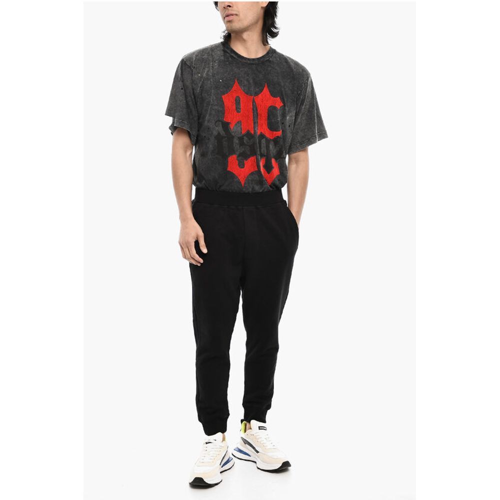 2 Pockets Fleeced Cotton Joggers