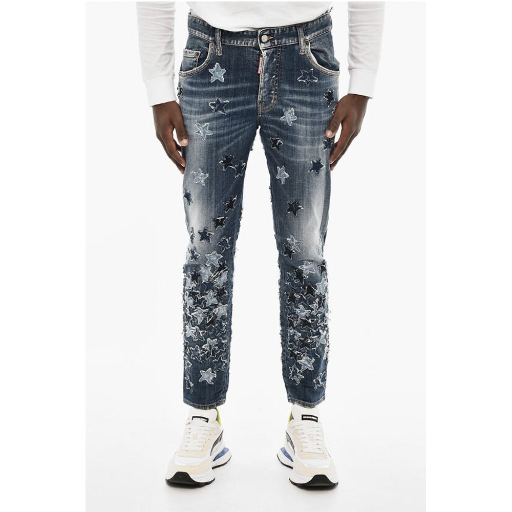 All-Over Patches Delave' SKATER Jeans
