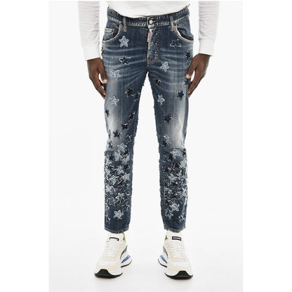 All-Over Patches Delave' SKATER Jeans