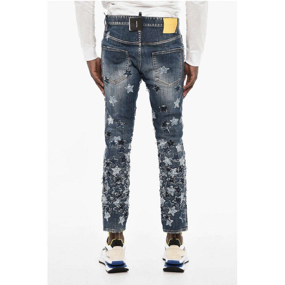 All-Over Patches Delave' SKATER Jeans