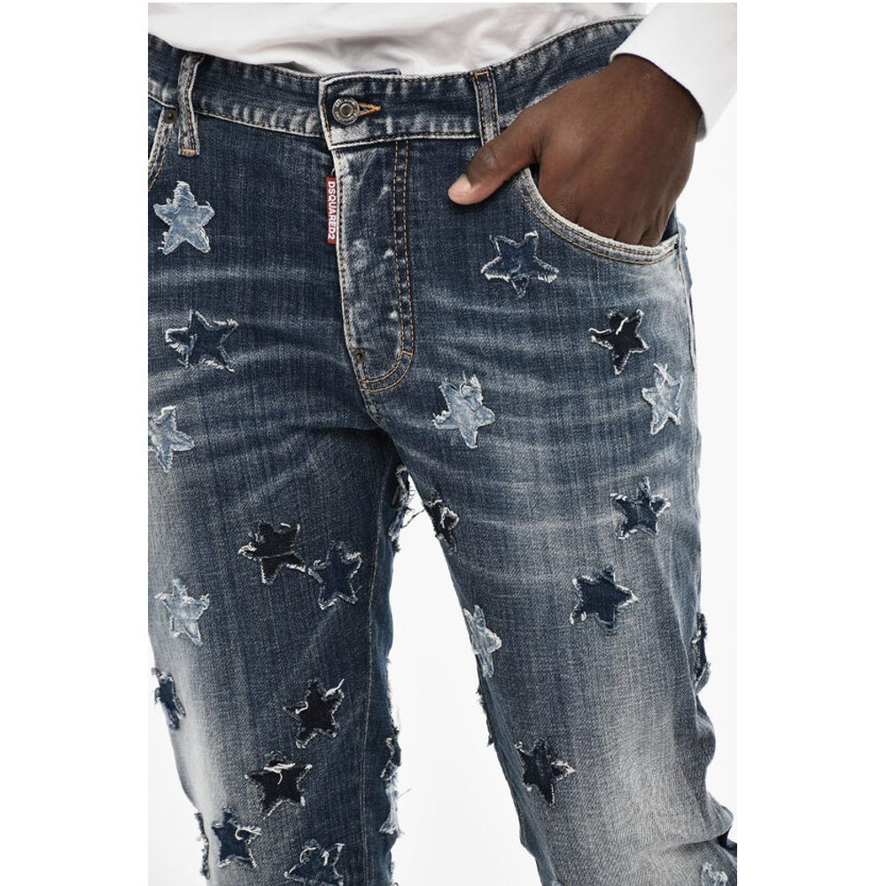 All-Over Patches Delave' SKATER Jeans
