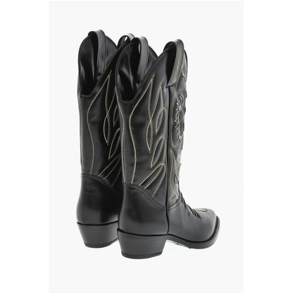Embroidered VINTAGE Leather Texan Boots
