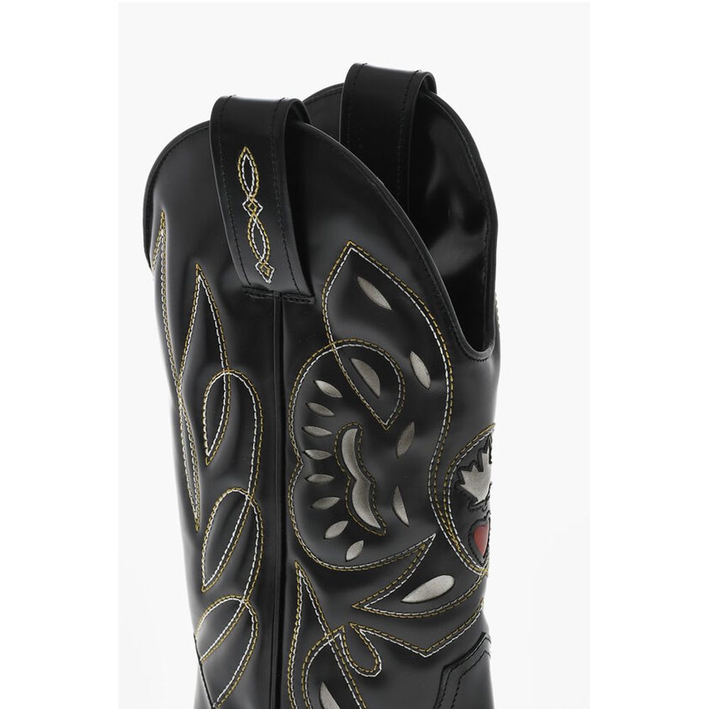 Embroidered VINTAGE Leather Texan Boots