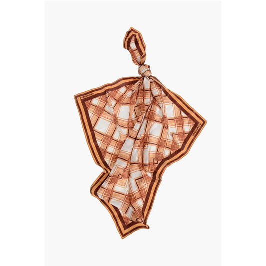 Checked Silk Foulard