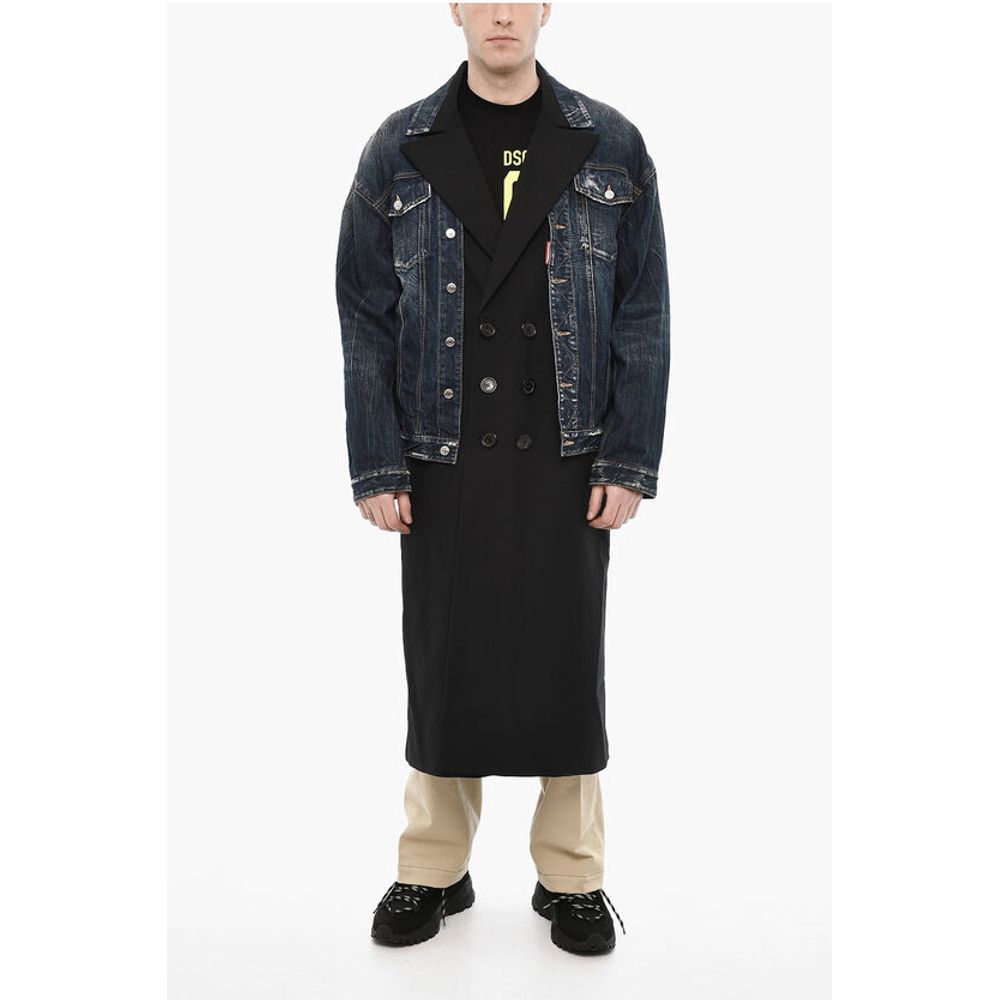 Double Layer Double Breasted Coat