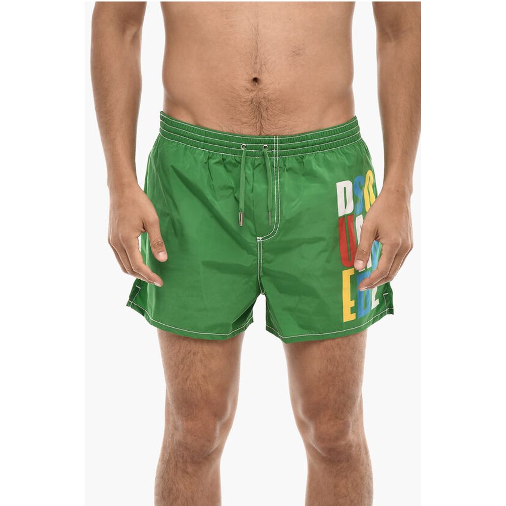 Swim Short with Multicolor Logo