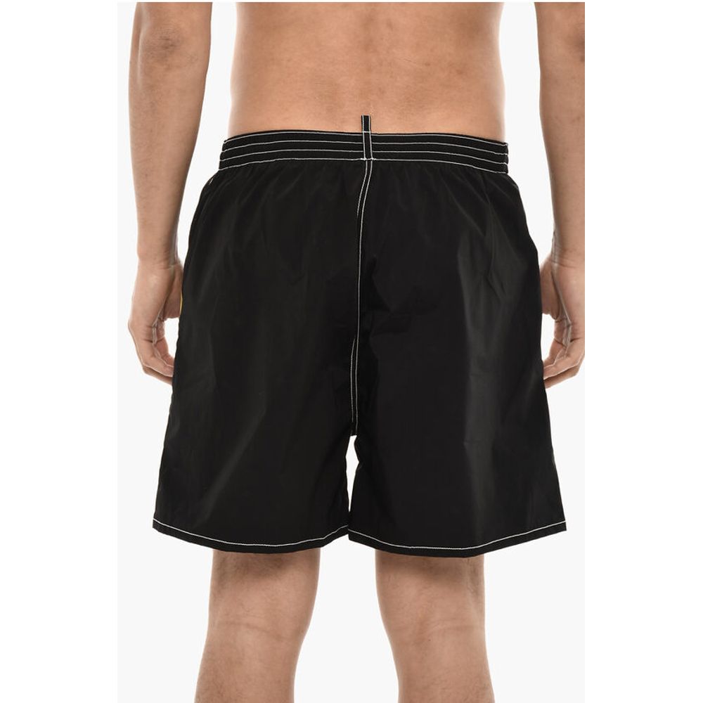 Swim Short with Multicolor Printed Logo