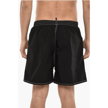 Swim Short with Multicolor Printed Logo