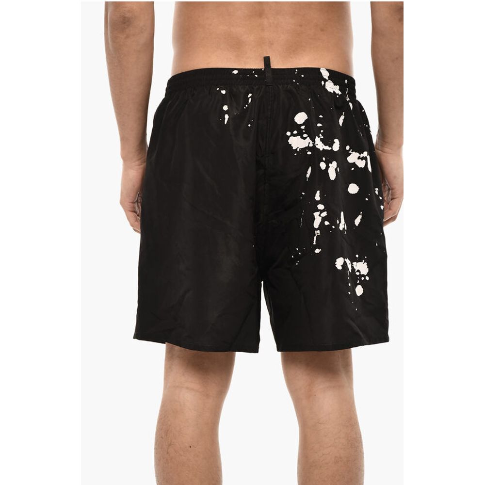 Acid Wash Effect Swim Shorts