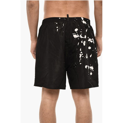 Acid Wash Effect Swim Shorts