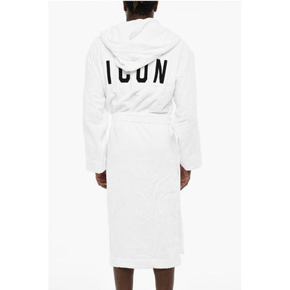 Terry Cottton Bathrobe with Belt and Embroidery Logo