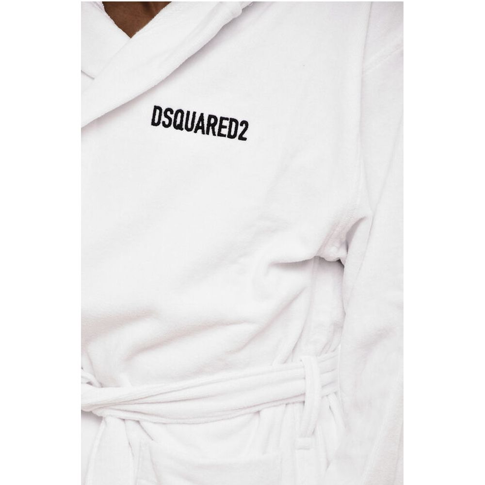 Terry Cottton Bathrobe with Belt and Embroidery Logo