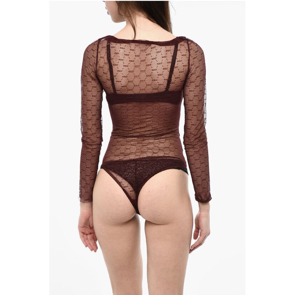 All-Over Monogram Sheer Body