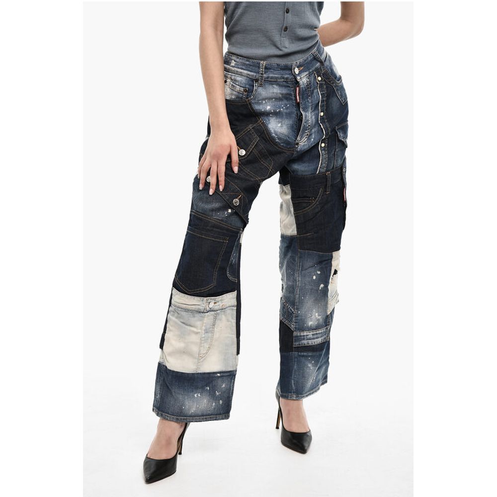 Baggy Fit Vintage Effect Jeans