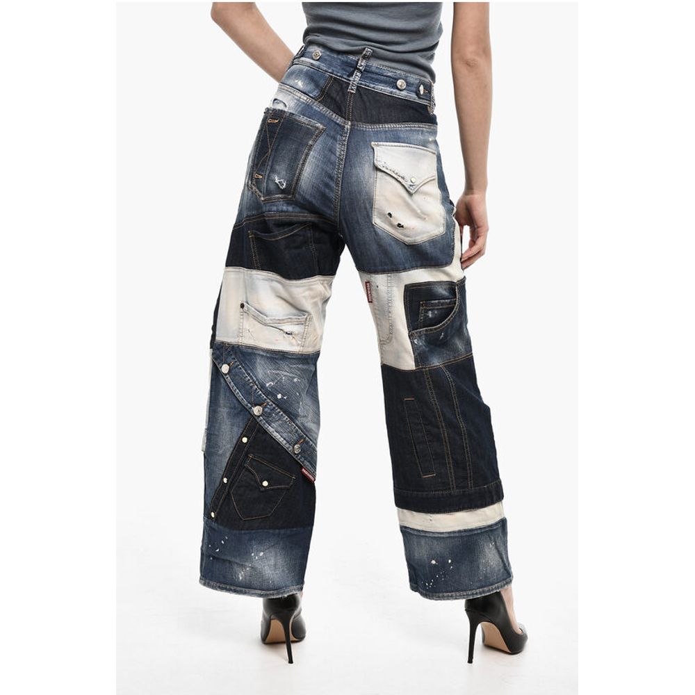 Baggy Fit Vintage Effect Jeans