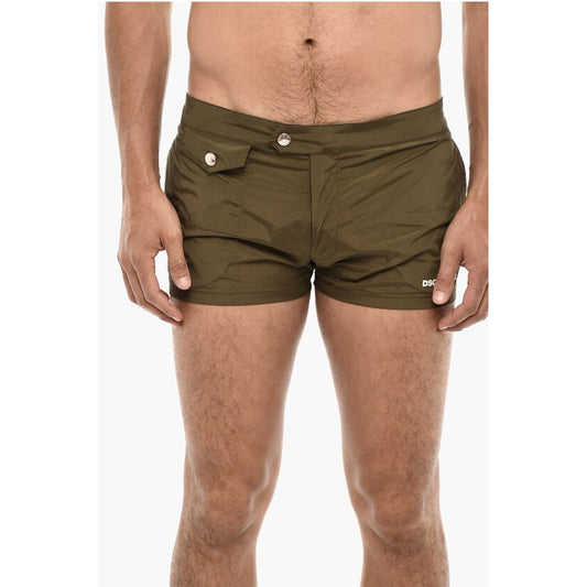 Zip Closure Swim Shorts
