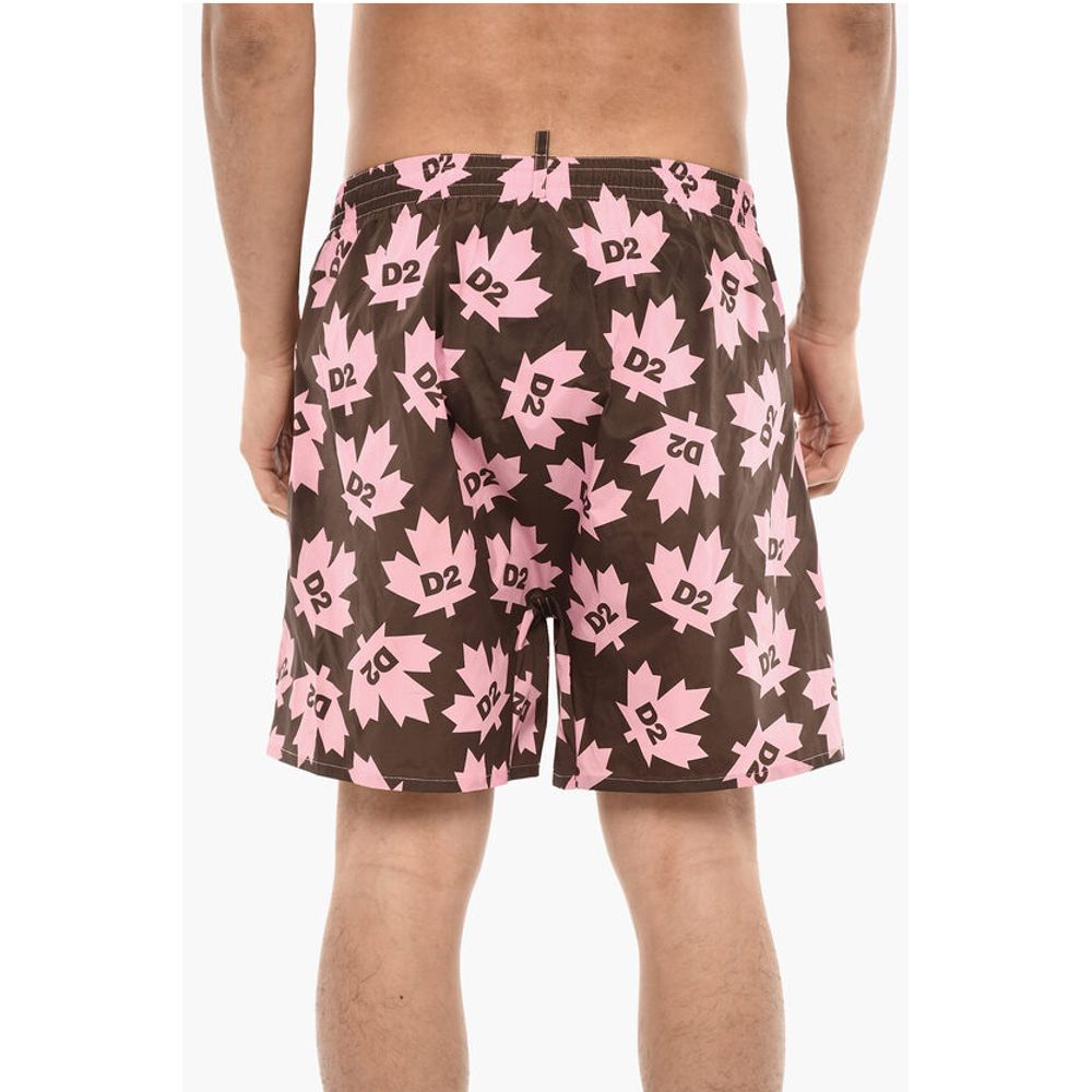 Allover Logo Printed Swim Shorts