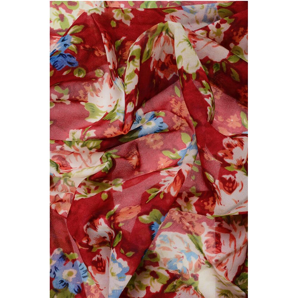 Floral Patterned Lightweight Fabric Foulard