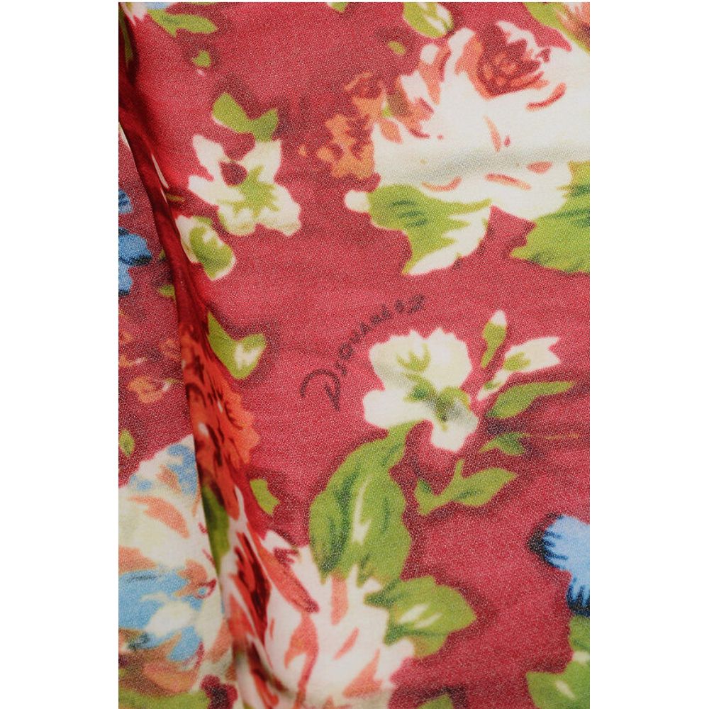 Floral Patterned Lightweight Fabric Foulard