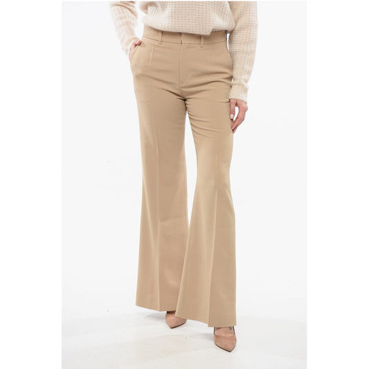 Twill Wool Flared Fit Pants