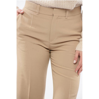 Twill Wool Flared Fit Pants