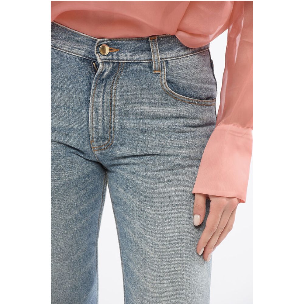 Light Washed Flared Fit Denims 23cm