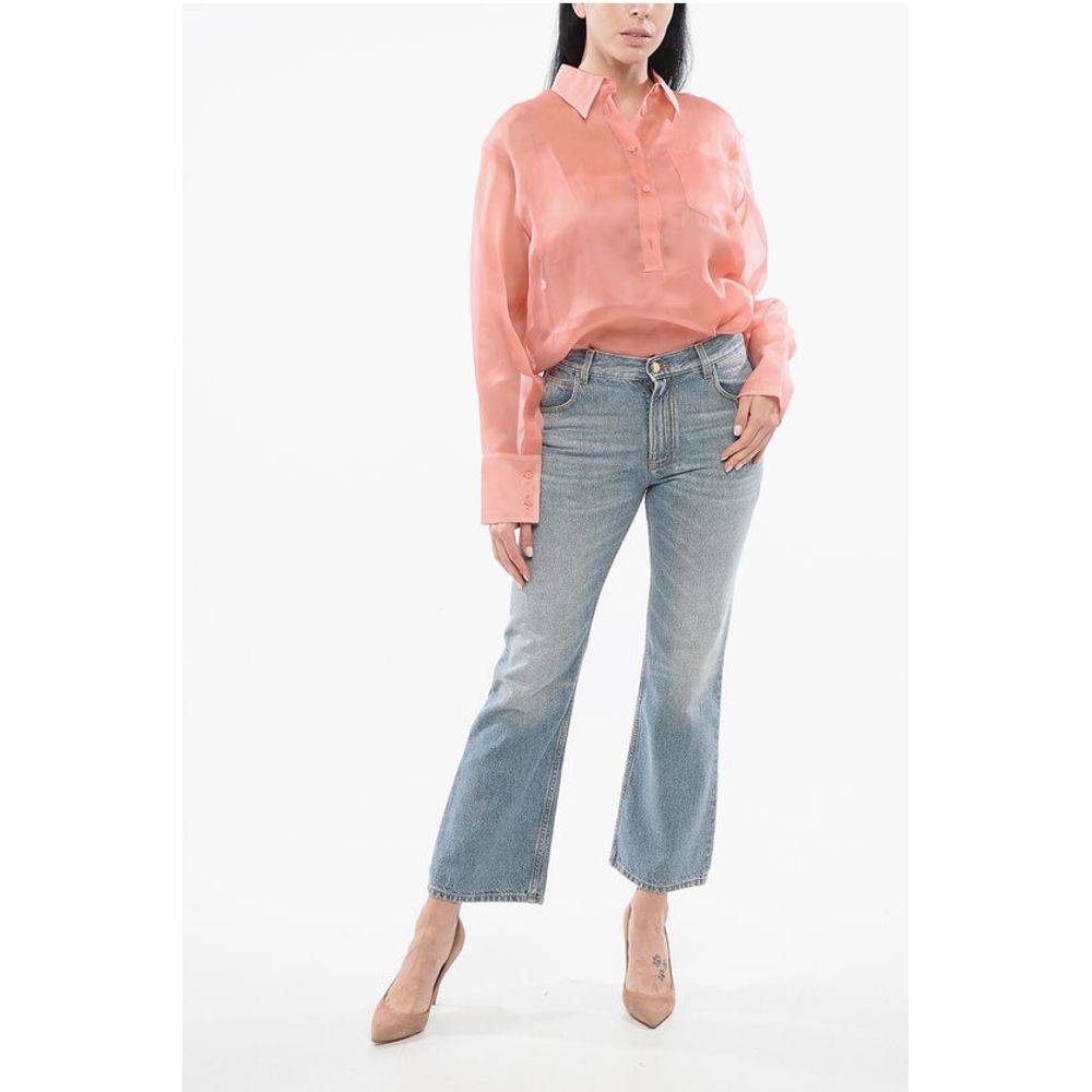 Light Washed Flared Fit Denims 23cm