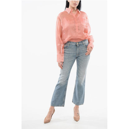 Light Washed Flared Fit Denims 23cm
