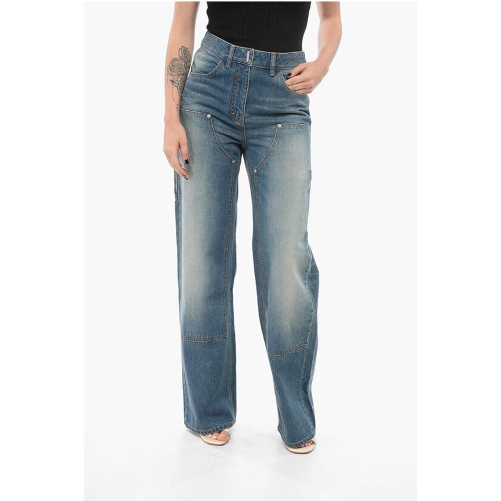 Straight Fit Delavè Cargo Denims 25cm