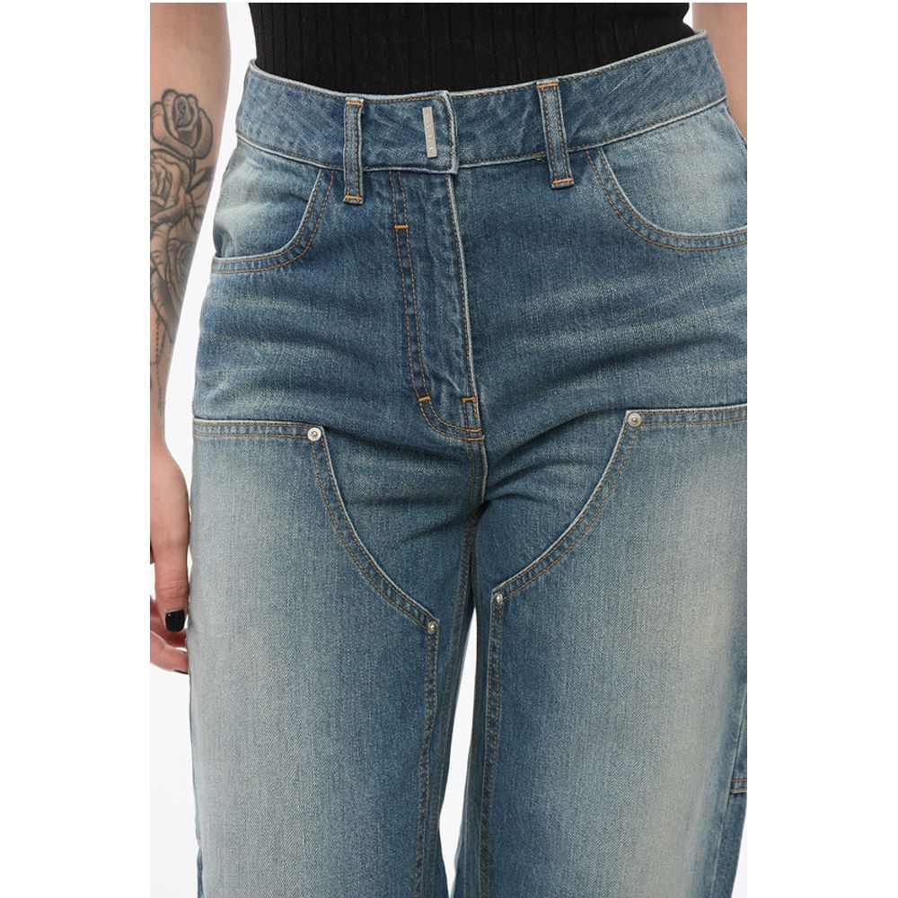 Straight Fit Delavè Cargo Denims 25cm