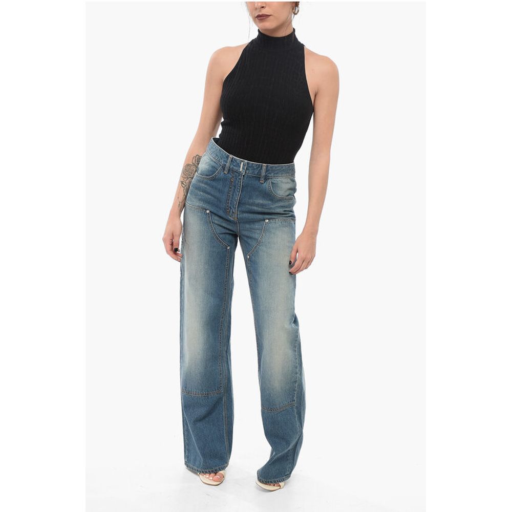 Straight Fit Delavè Cargo Denims 25cm