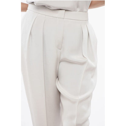 Silk Pleated Pants