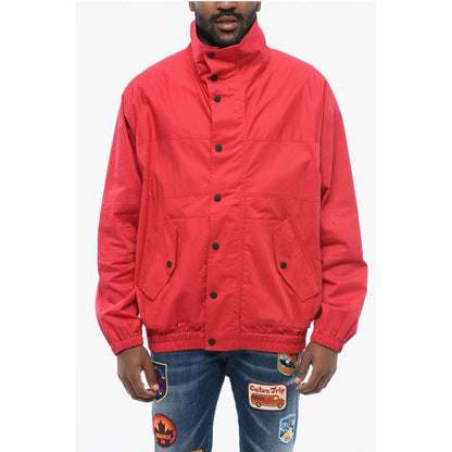 Cotton Blend Windbreaker with Back Embossed Logo